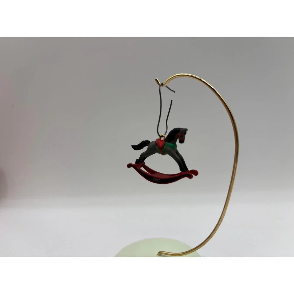 Hallmark Keepsake Ornament 1997 Miniature Rocking Horse 10th in Series Vintage